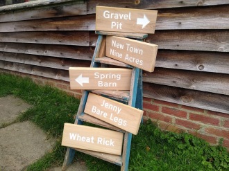 Field signs to help visitors navigate their way around
